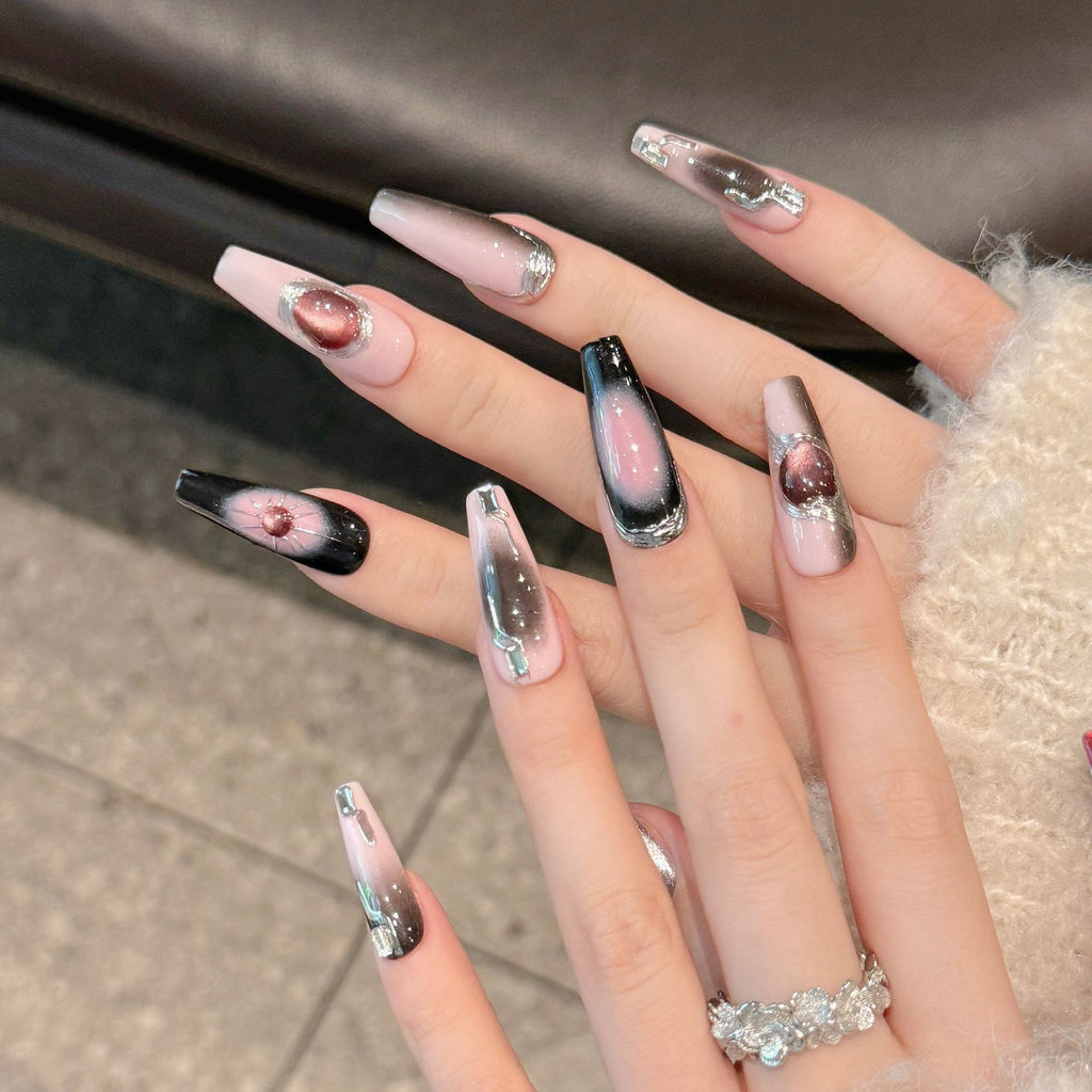 Y2g Black Cool Hot Girl Stickers Wear Nail Tip