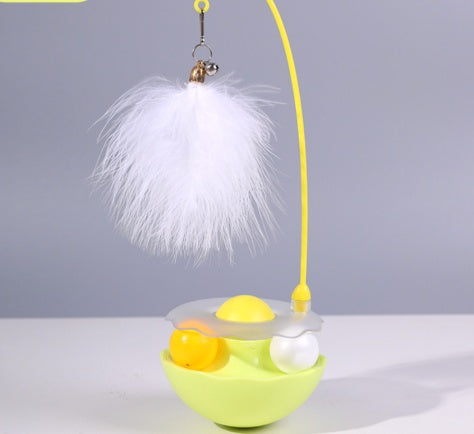 Cat Toys - Interactive Toy For Cat , Kitten Toys, Lightweight Resin Duck Shape Fun Stick For Kitten Play Indoor Outdoor ,Removable And Washable Duck Cat Toy