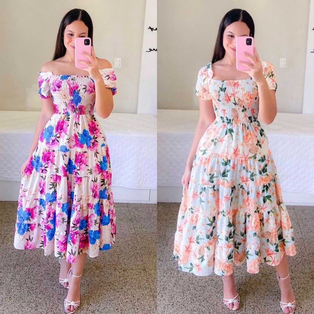 French Style Fresh Printing Women's Wear