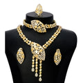 Dazzling Starry Night Cheetah Gemstone Necklace
