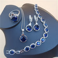 Four-Piece Set Star And Round Shapes European And American Style Tanzanite